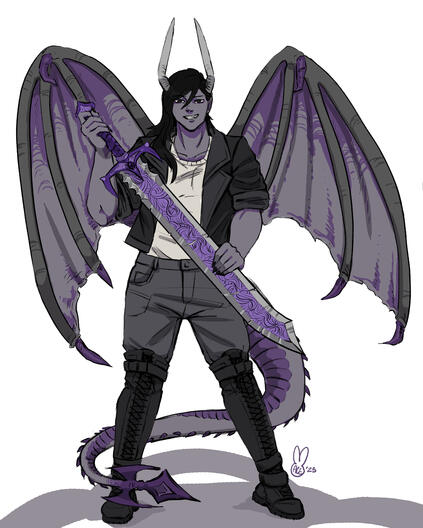 Full body, Ink and Flat Colour, No BG ($60)