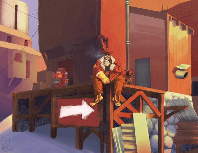 Single character, Full painting ($160)